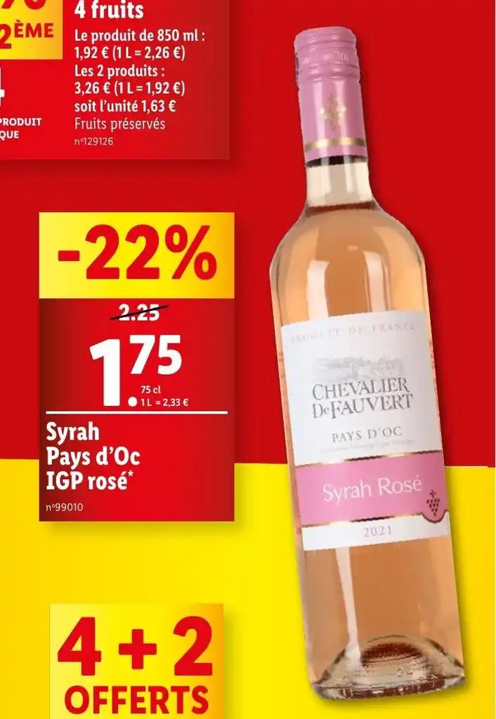 Syrah Pays d'Oc IGP rosé