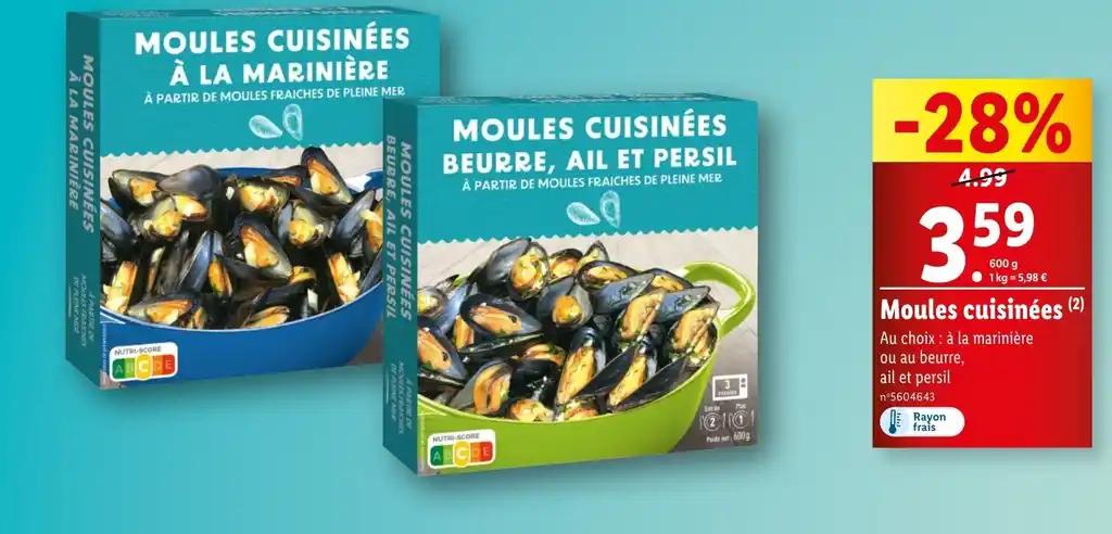 Moules cuisinées (2)