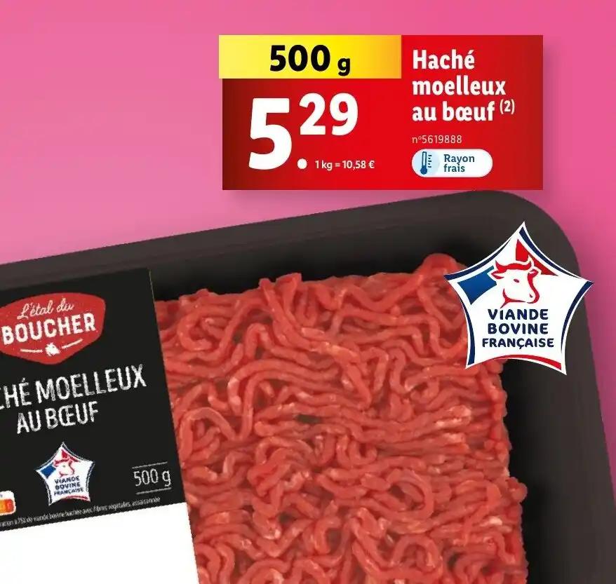 Haché moelleux au bœuf (2)