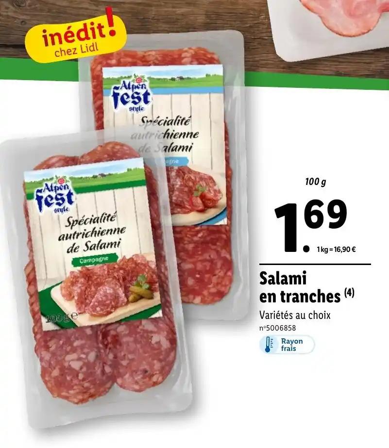 Salami en tranches (4)