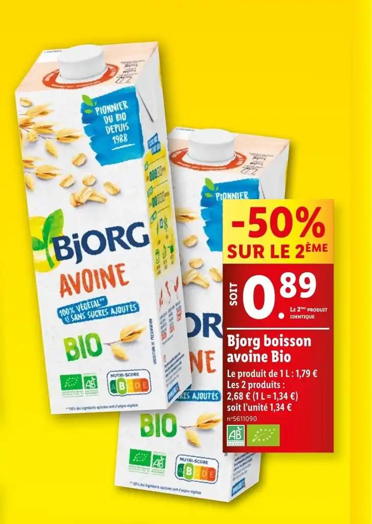 Bjorg boisson avoine Bio
