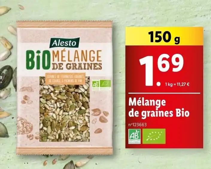 Mélange de graines Bio