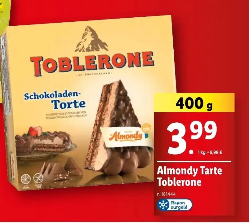 Almondy Tarte Toblerone