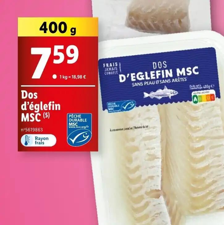 Dos d'églefin MSC (5)