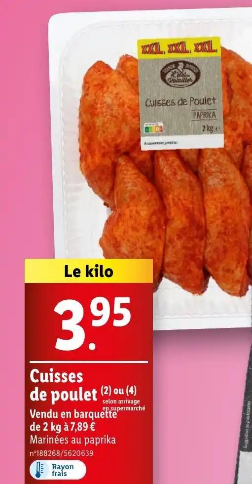 Cuisses de poulet (2) ou (4)