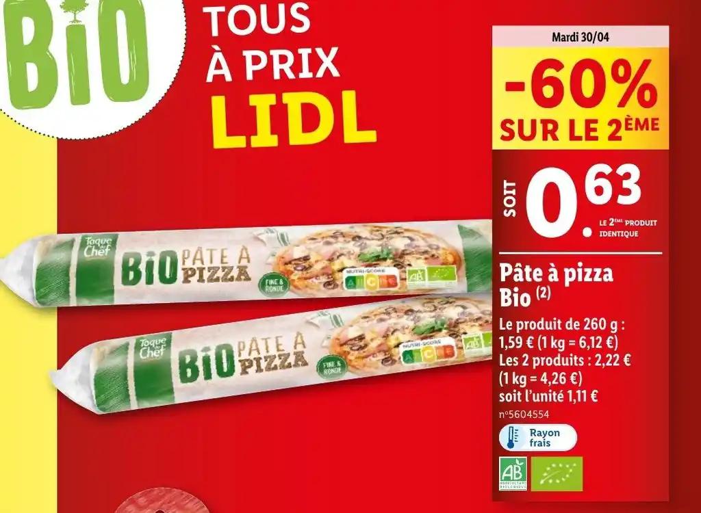 Pâte à pizza Bio (2)