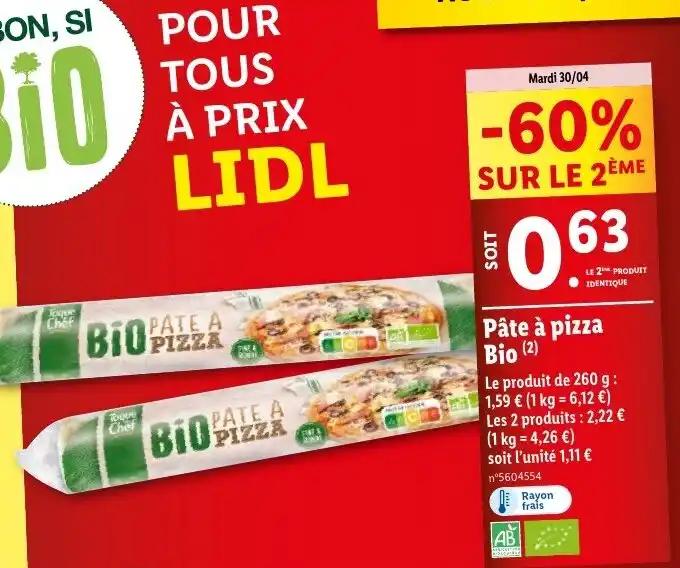 Pâte à pizza Bio (2)