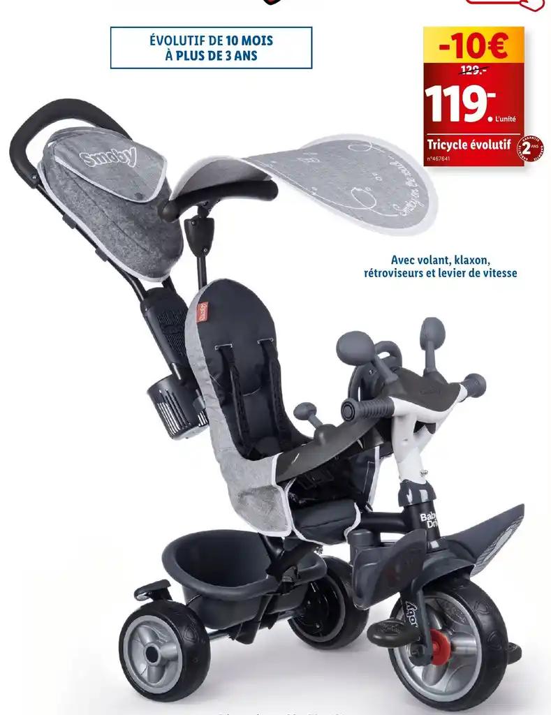 Tricycle évolutif