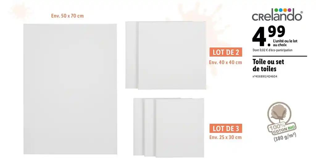 Toile ou set de toiles