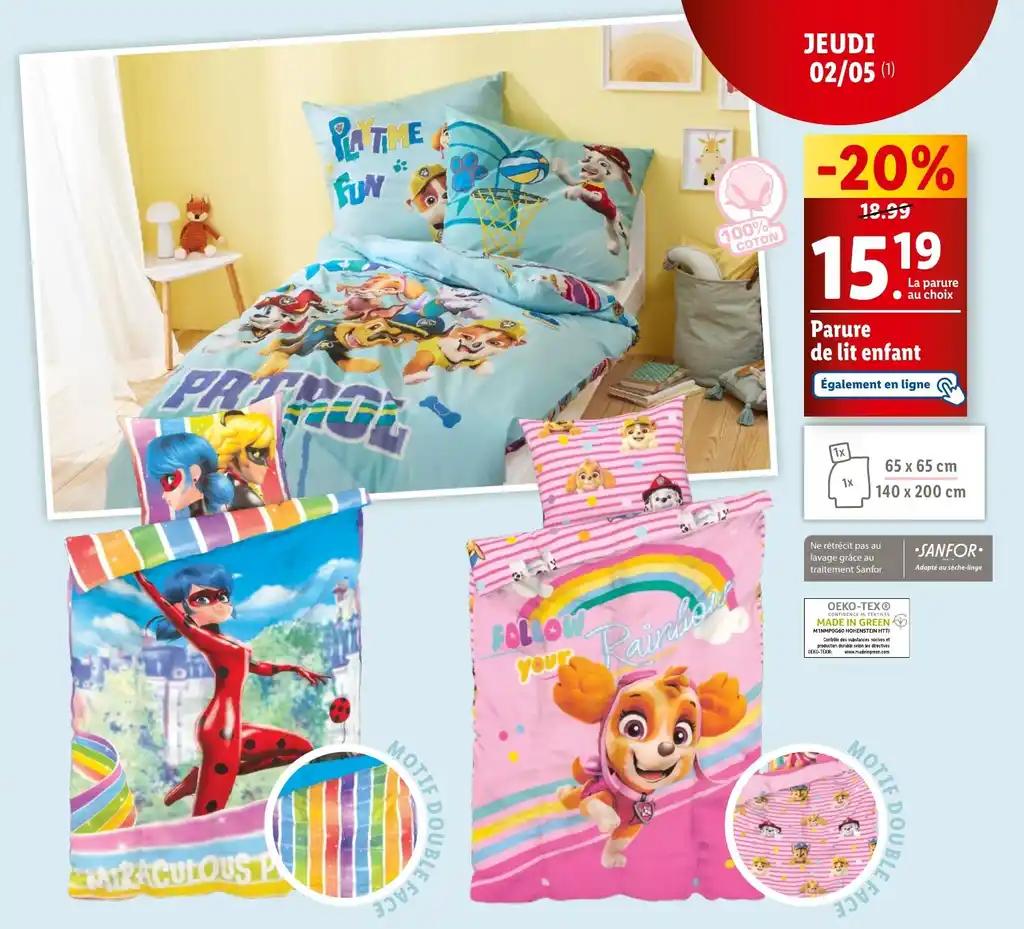 Parure de lit enfant