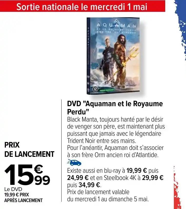 DVD "Aquaman et le Royaume Perdu"