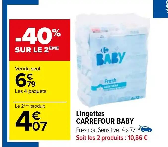 Lingettes CARREFOUR BABY