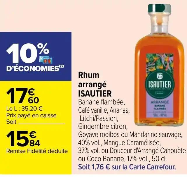 Rhum arrangé ISAUTIER