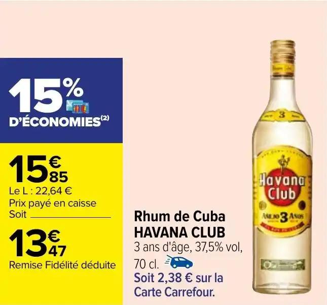 Rhum de Cuba HAVANA CLUB