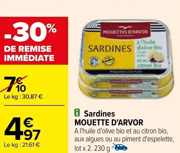 Sardines MOUETTE D'ARVOR