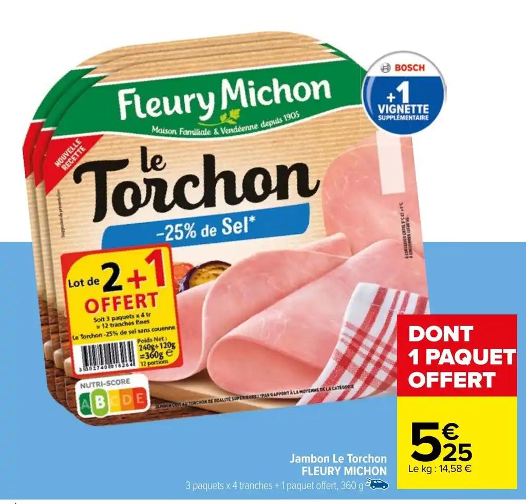 Jambon Le Torchon FLEURY MICHON