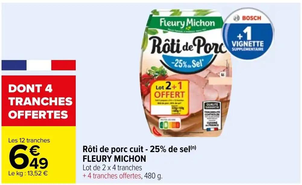 Rôti de porc cuit - 25% de sel (n)