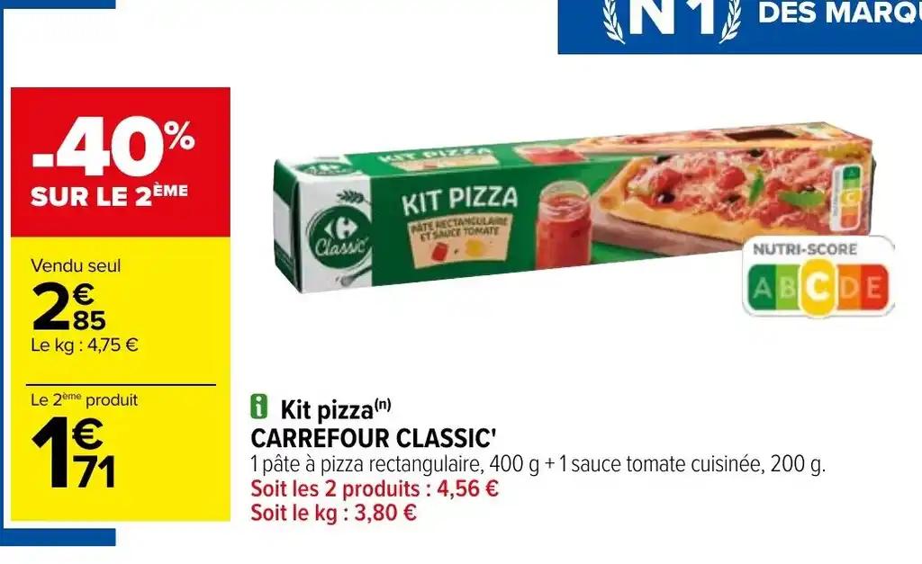 Kit pizza(n) CARREFOUR CLASSIC'