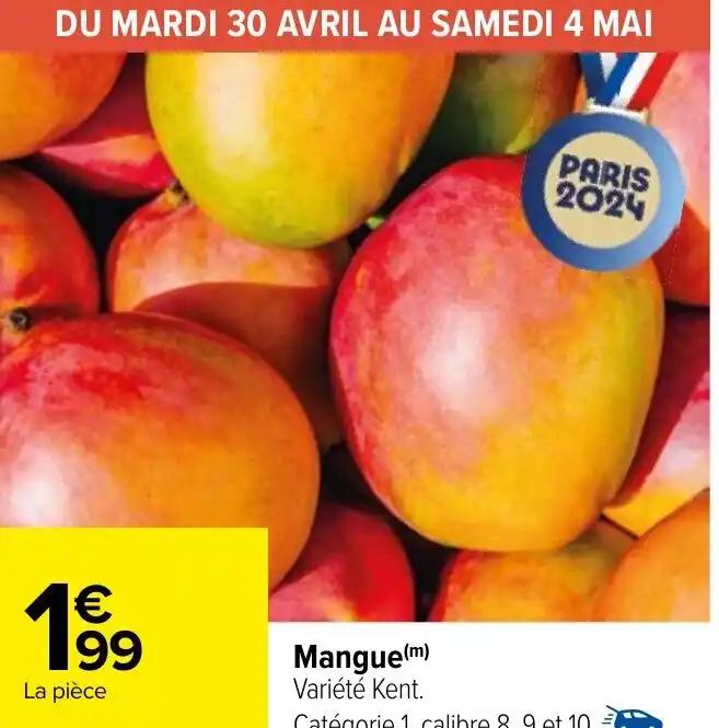 Mangue(m) Variété Kent.