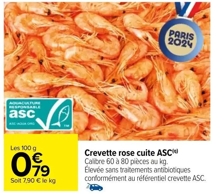 Crevette rose cuite ASC(q)