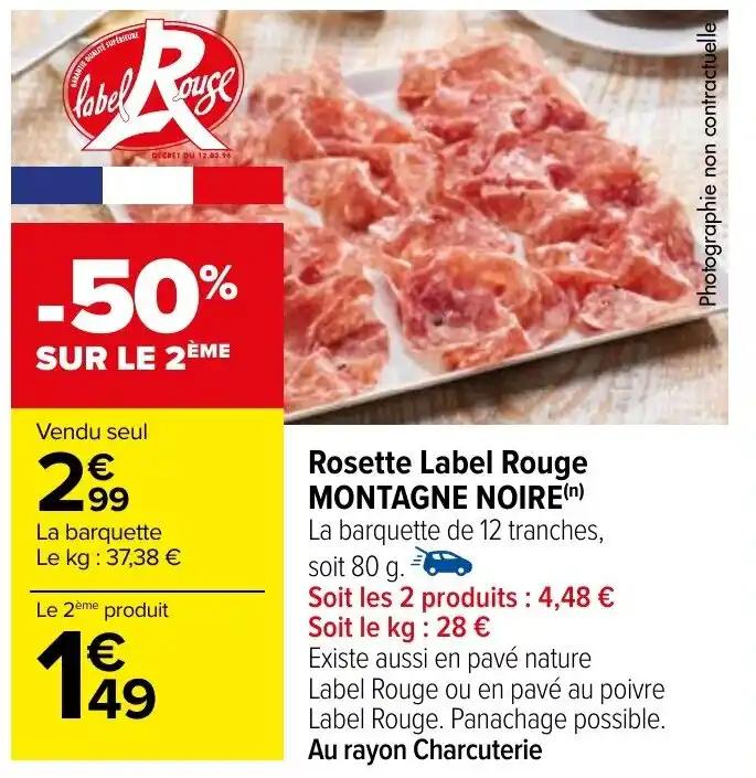 Rosette Label Rouge MONTAGNE NOIRE (n)