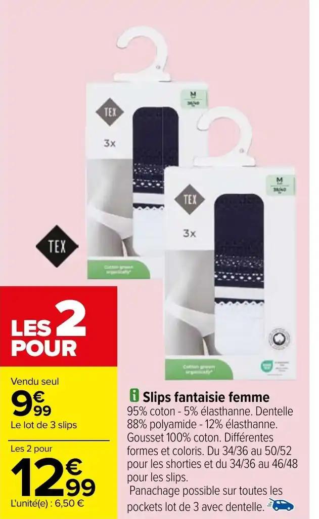 Slips fantaisie femme