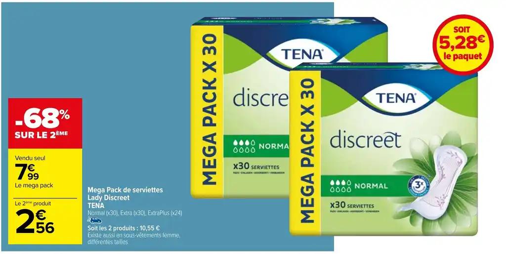 Mega Pack de serviettes Lady Discreet TENA