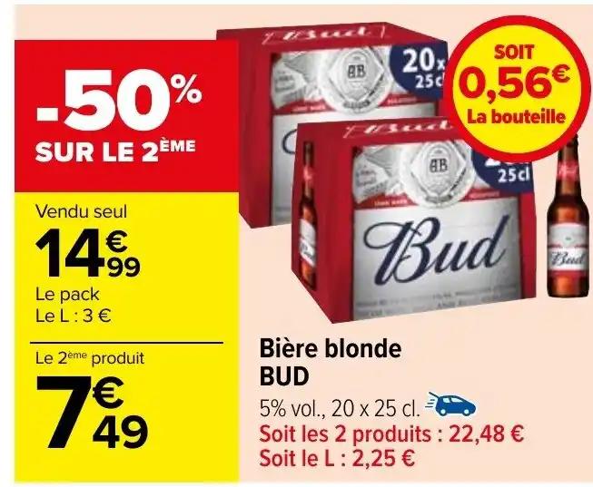 Bière blonde BUD