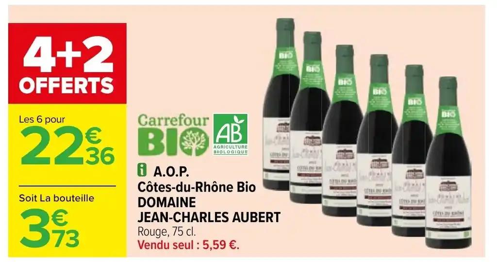 Côtes-du-Rhône Bio DOMAINE JEAN-CHARLES AUBERT