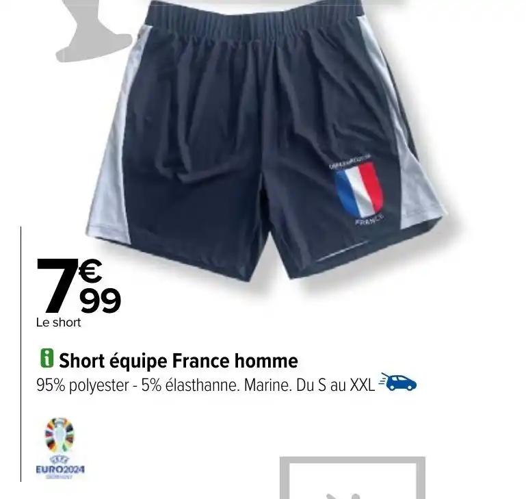 Short équipe France homme