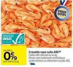 Crevettes cuites