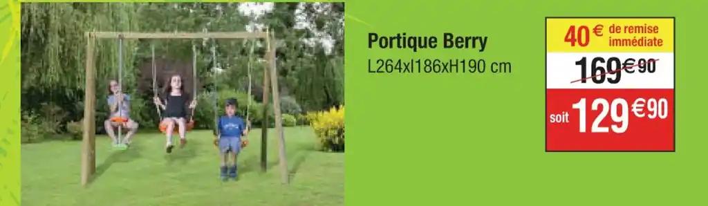 Portique Berry L264x1186xH190 cm