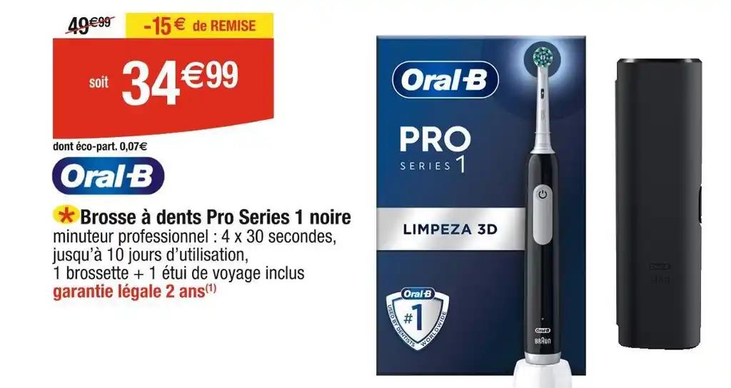 ORAL-B Brosse à dents Pro Series 1 noire