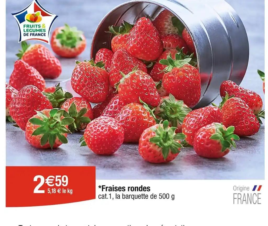 Fraises rondes