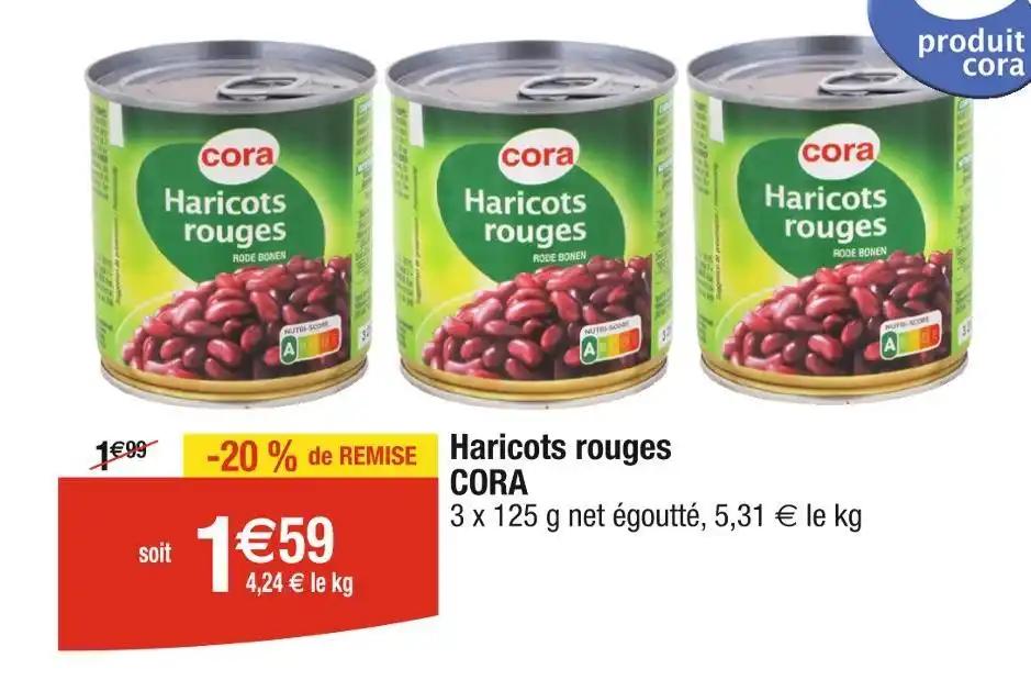CORA Haricots rouges