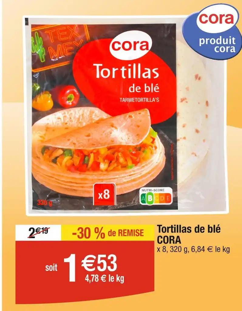 CORA Tortillas de blé