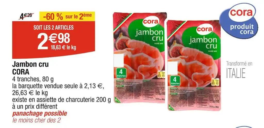 CORA Jambon cru