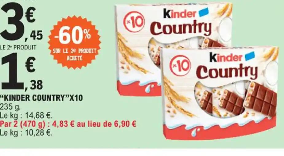 KINDER COUNTRY"X10
