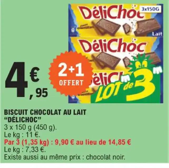 BISCUIT CHOCOLAT AU LAIT "DÉLICHOC"