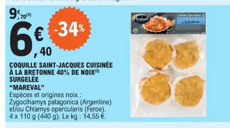 Promotion Exclusives de Coquille saint jacques cuisinée : Découvrez l'Offre incontournable