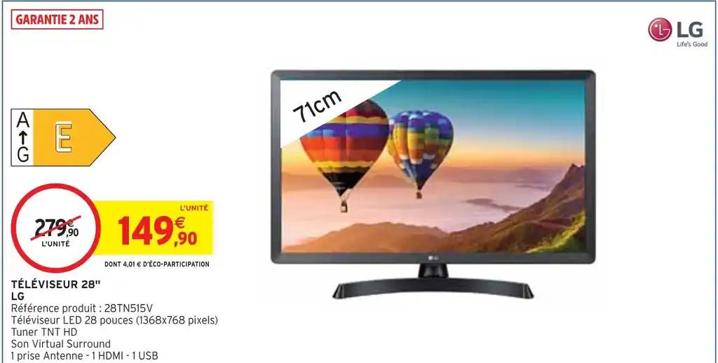 LG TÉLÉVISEUR 28