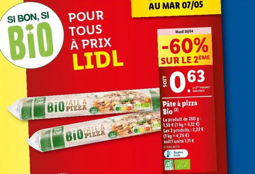 Pâte à pizza Bio (2)