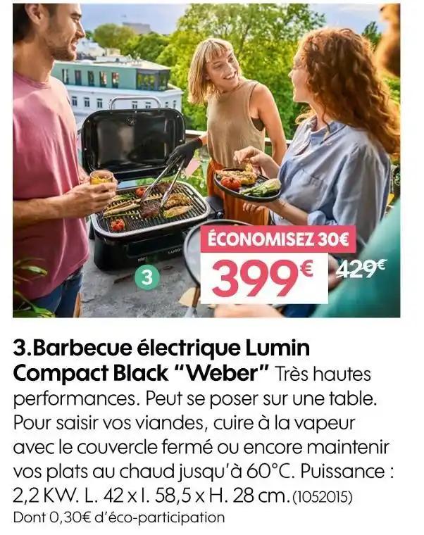 Weber Barbecue électrique Lumin Compact Black