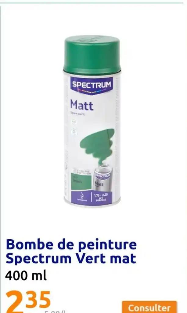 Bombe de peinture Spectrum Vert mat 400 ml