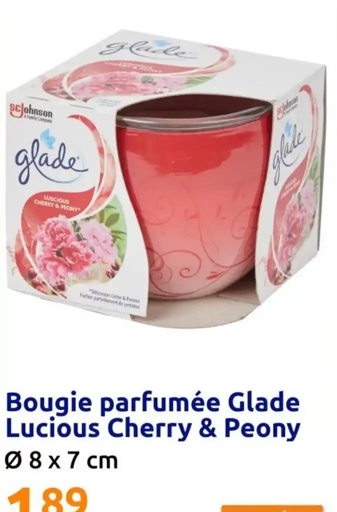 Bougie parfumée Glade Lucious Cherry & Peony Ø 8 x 7 cm