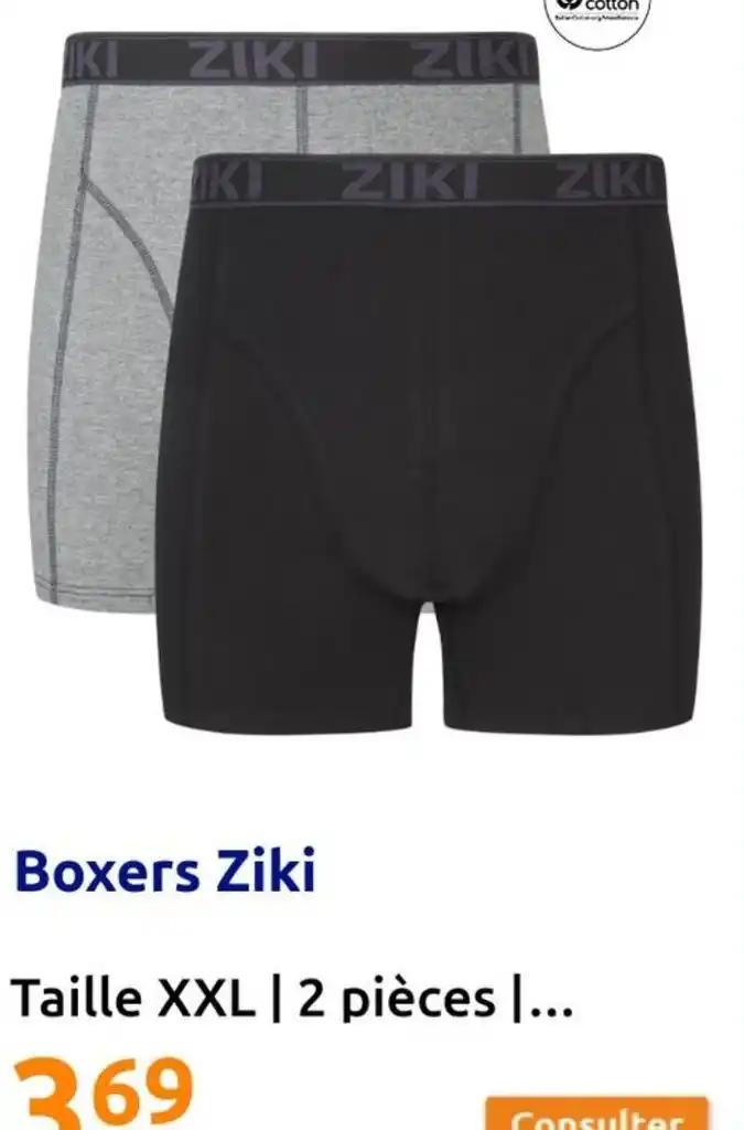 Boxers Ziki Taille XXL | 2 pièces |...