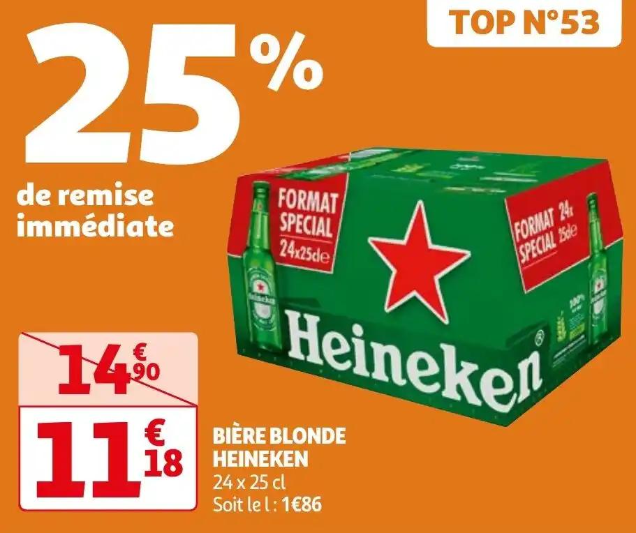 BIÈRE BLONDE HEINEKEN