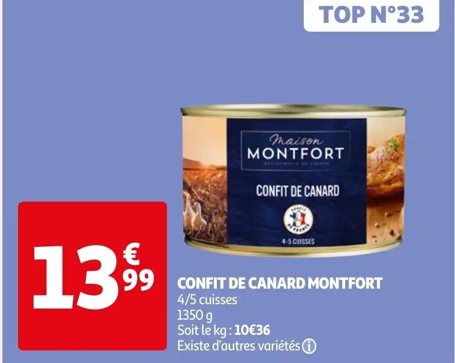 CONFIT DE CANARD MONTFORT
