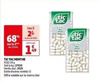 Tic tac - menthe