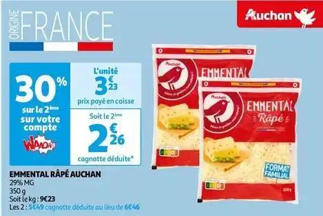 Auchan - emmental râpé